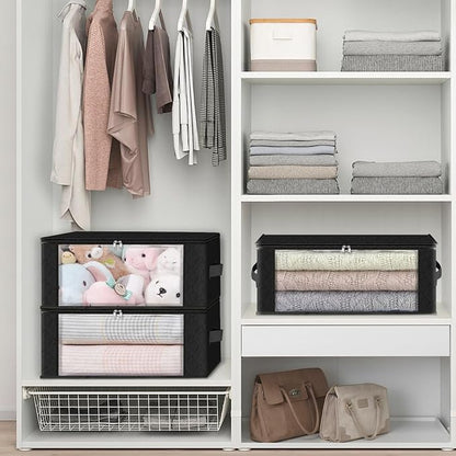 HomeHacks 6-Pack Clothes Organizer Storage Bags Foldable Storage Box - Image 5