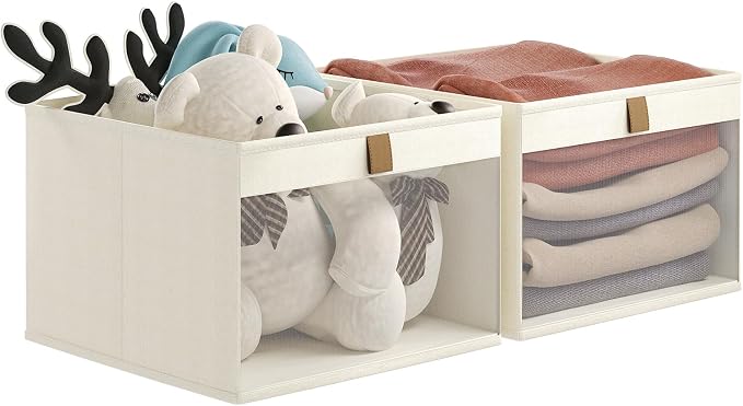 Linen Closet Organizers and Storage, Closet Storage Bins Basket Organizer by Coyacool