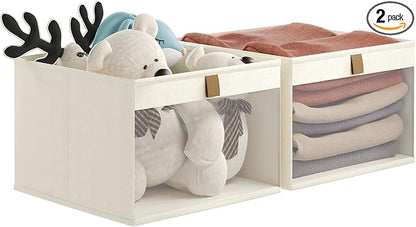 Linen Closet Organizers and Storage, Closet Storage Bins Basket Organizer by Coyacool
