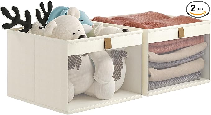 Linen Closet Organizers and Storage, Closet Storage Bins Basket Organizer by Coyacool
