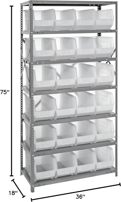 Quantum Storage Systems QSBU-265CL Giant Open Hopper Steel Shelving System - Image 2