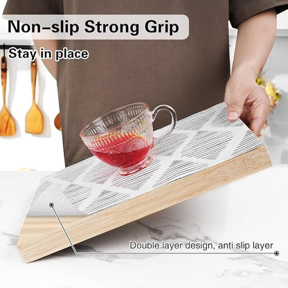 Drawer and Shelf Liner for Kitchen Cabinet, Non-Adhesive Cabinet Liner 12in x - Image 2