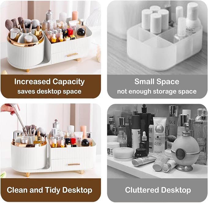 Rotating Makeup Organizer for Vanity - Image 6