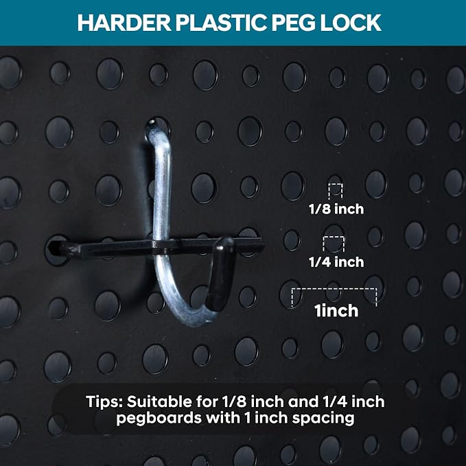 246PCS Pegboard Accessories Organizer Kit, Includes Pegboard Hooks, Paper Towel - Image 4