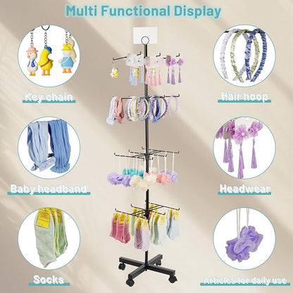 Retail Display Stand Rotating Display Stand 4 Tier Spinning Display Stand - Image 4