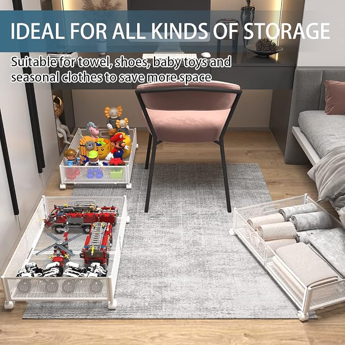 Under Bed Storage Containers, Under Bed Shoe Storage - Image 6