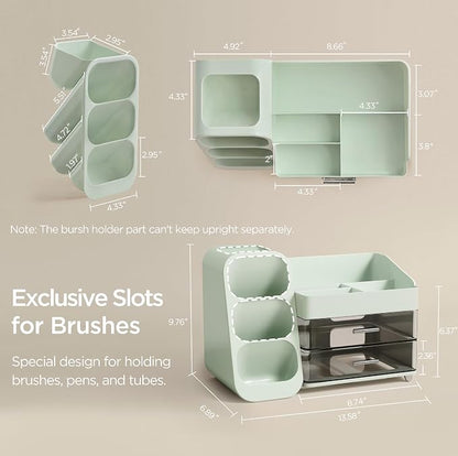 HBlife Makeup Organizer with Brush Holder - Image 3
