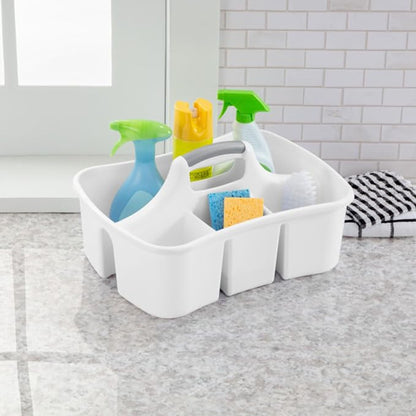 Sterilite Divided Ultra Caddy, Portable Storage to Hold Bathroom and Cleaning - Image 4