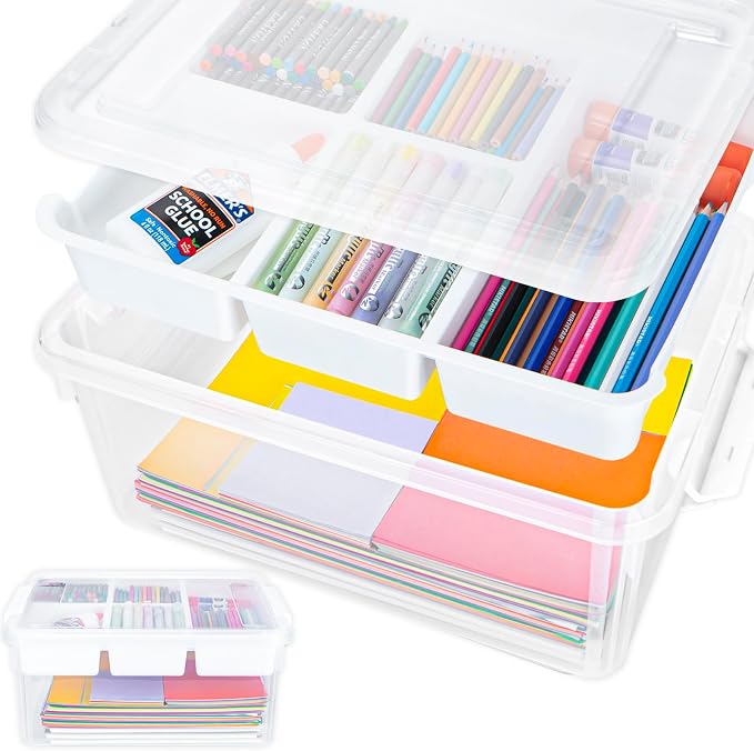 TERGOO 17 QT Craft Organizers and Storage by Focusonefficientstorage