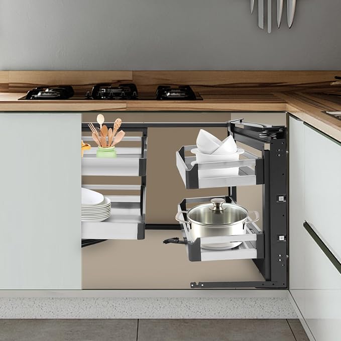 TFCFL Pull-Out Corner Organizer, Blind Corner Cabinet Organizer - Image 8