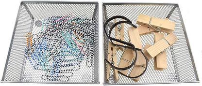 HAHIYO Stackable Mesh Tray Cup 6 x 6 x 2 inches Sturdy Container - Image 5
