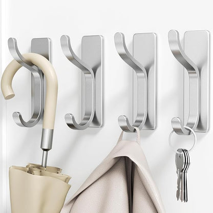 pickpiff Wall Hooks for Coat and Towel: 13LB Adhesive Door Hanger Stick on for - Image 5