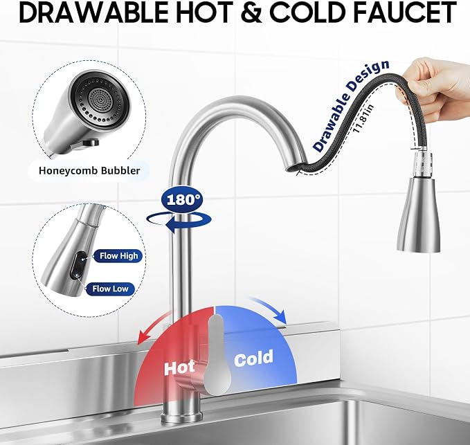 Freestanding Commercial Utility Sink, 47.2 * 23.6 * 31.5in Industrial Kitchen - Image 4