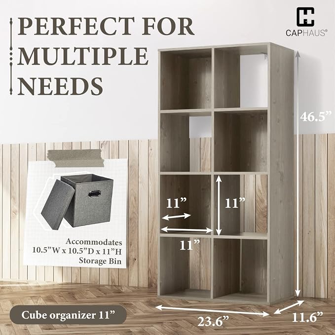 CAPHAUS Sturdy Room 11-Inch Cube Storage Organizer Shelf, - Image 3