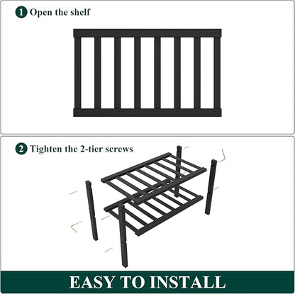 Smiry Bamboo Shoe Rack for Closet, 2 Tier Small Wooden Stackable Shoe Organizer - Image 6