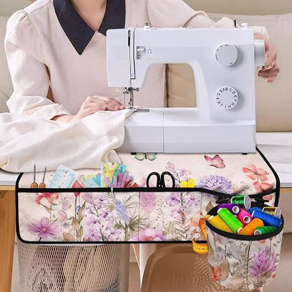 Sewing Machine Mat Wildflower Butterfly Dragonfly Sewing Machine Carrying Pad - Image 4