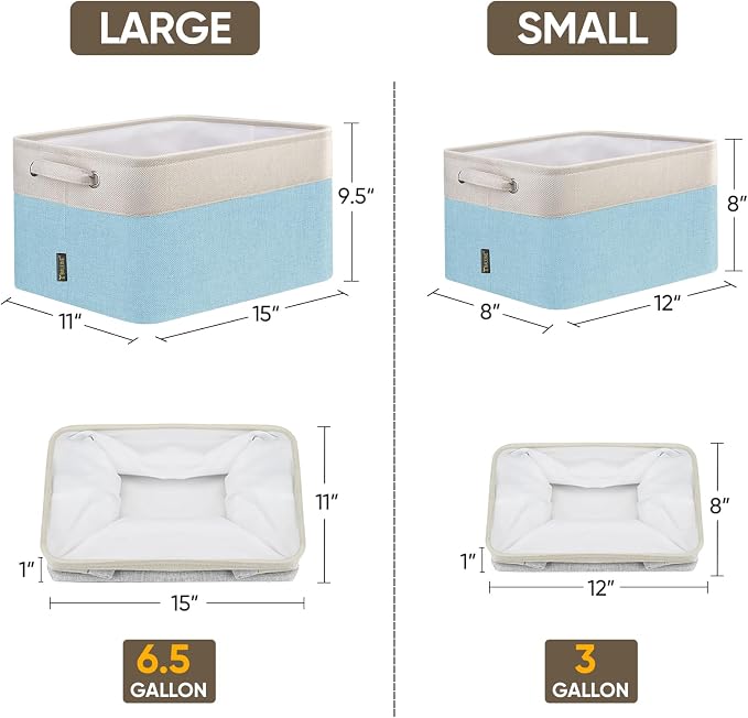 BALEINE 4 Pack Fabric Storage Bins - Image 2
