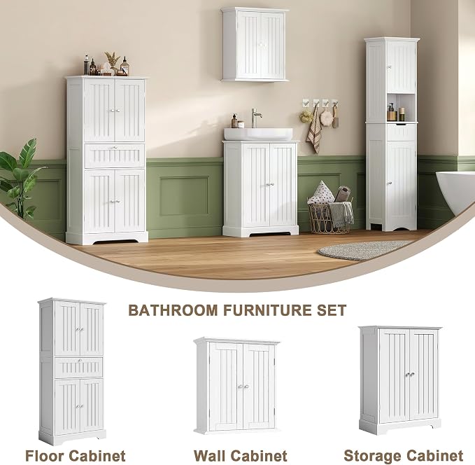 ChooChoo 51" H Bathroom Floor Cabinet - Image 5