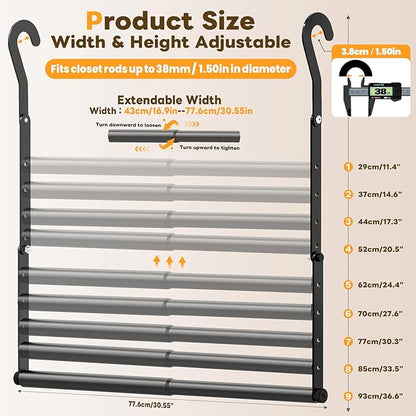 Mavivegue 2 Pack Adjustable Closet Rods - Image 2