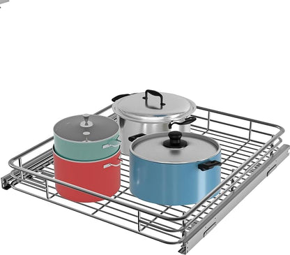 Pull Out Cabinet Organizer, Slide Out Shelves by JOWBOOW