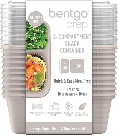 Bentgo Prep - 2-Compartment Snack Containers - Reusable, Microwaveable - Image 8