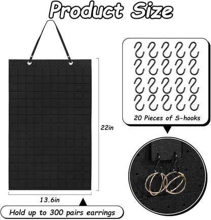 Caffox Hanging Earring Holder, Large Earring Organizer - Image 5