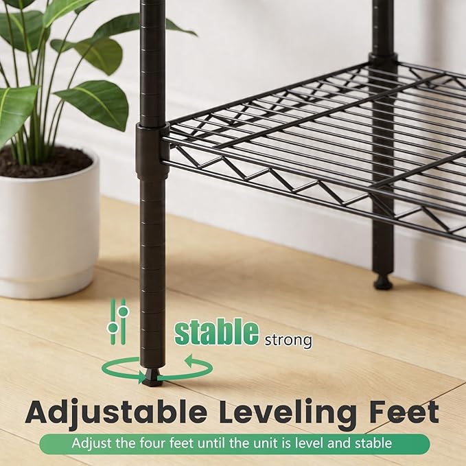FDW 16" D×42" W×72" H Wire Shelving Unit Commercial Metal Shelf - Image 5