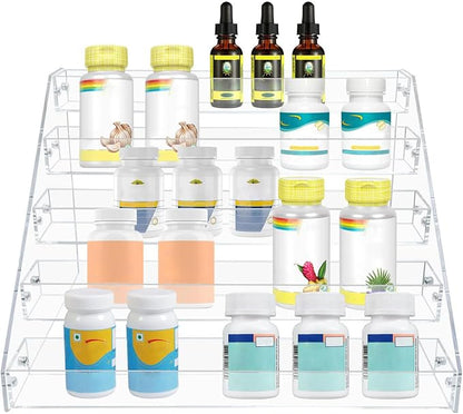 PMMASTO Tiered Spice Rack, Seasoning Organizer, Kitchen Organization and Storage - Image 7