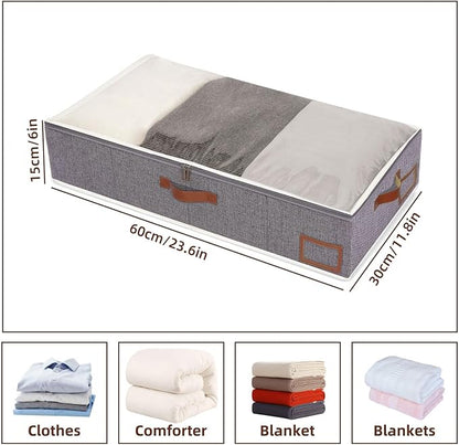 Yawinhe Under Bed Storage, 4 Pack Closet Organizers, Collapsible Container Bags - Image 5