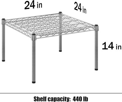 24" Deep x 24" Wide x 14" Height Wire Shelving Kit | 1-Tier | NSF Commercial - Image 3