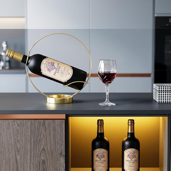 Yesland Gold Wine Bottle Holder - Image 5
