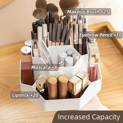 360° Rotating Makeup Brush Holder Organizer - Image 7