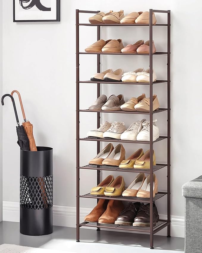 SONGMICS Metal Shoe Rack, Free Standing Shoe Organizer - Image 2