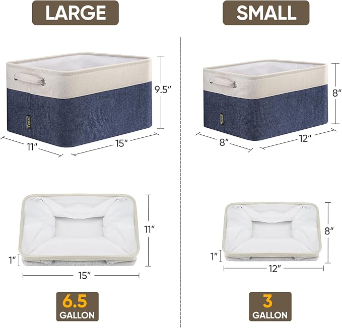 BALEINE 1 Pack Fabric Storage Bins - Image 2
