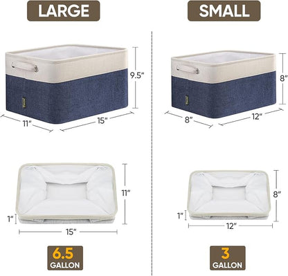 BALEINE 3 Pack Fabric Storage Bins - Image 2