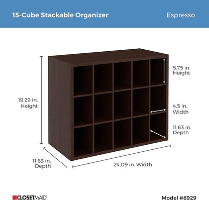 ClosetMaid 15 Cube Stackable Storage Organizer - Image 5