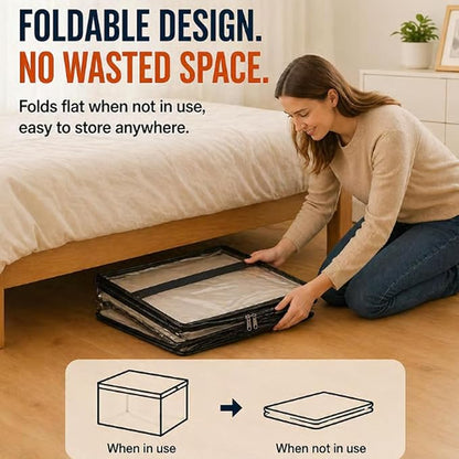 Large Clear Thick Plastic Storage Box - Image 3
