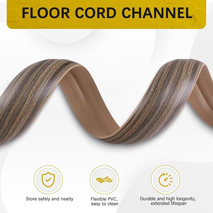 Floor Cord Cover 3.3FT Cord Covers - Image 3