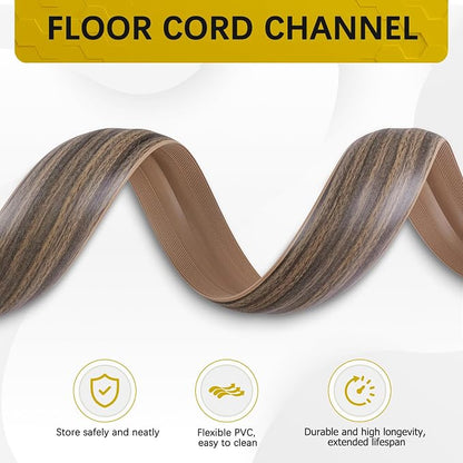 Floor Cord Cover 3.3FT Cord Covers - Image 3