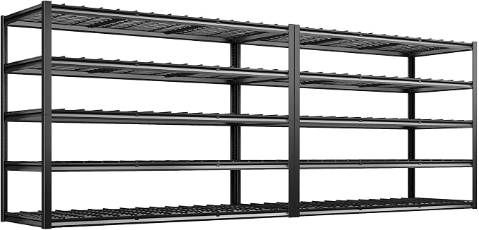 REIBII 60" W Garage Shelving Heavy Duty Metal Shelving 3000LBS Storage Shelves by REIBII