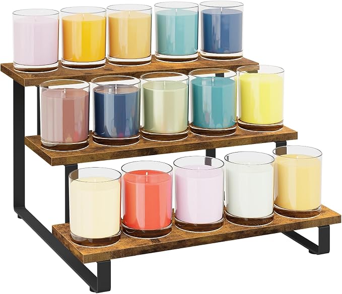 ELITEROO 3 Tier Wooden Display Rack, Portable Products Display Stand, 3 Step by ELITEROO