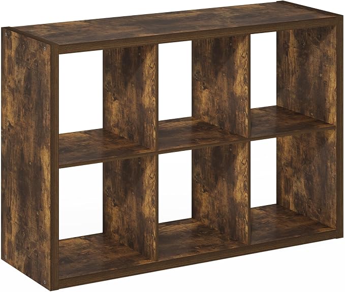6-Cube Cubicle Bookshelf, Cube Bookcase - Image 4