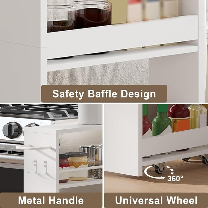ChooChoo 4-Tier Slim Storage Cart - Image 6