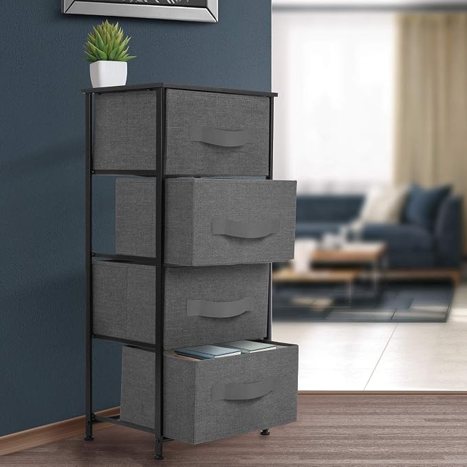 Sorbus Nightstand with 4 Drawers - Image 2