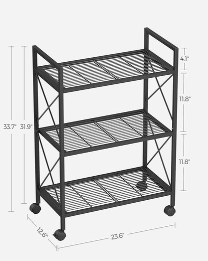 SONGMICS 3-Tier Metal Storage Rack - Image 2