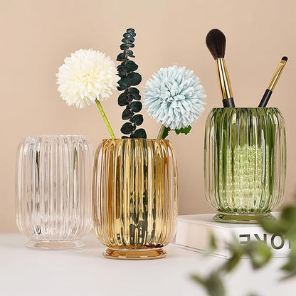 Crystal Makeup Brush holder Organizer, Vintage Make Up Brush Cup Pen Pencil - Image 5