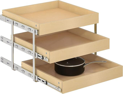 WelFurGeer 3-Tier Pull Out Cabinet Organizer by WelFurGeer