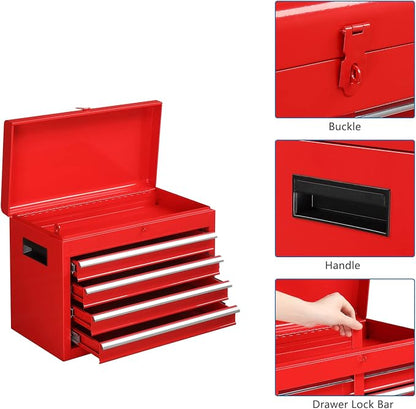 TUFFIOM 5-Drawer Rolling Tool Chest, Tool Storage Cabinet w/Drawers, Lockable - Image 8