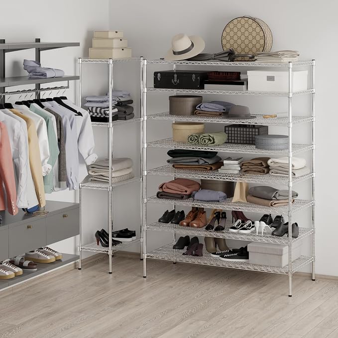 24" Deep x 54" Wide x 74" Height Wire Shelving Kit | 8-Tier | NSF Commercial - Image 5