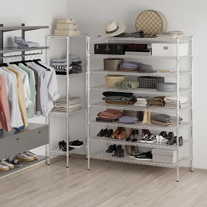 24" Deep x 54" Wide x 74" Height Wire Shelving Kit | 8-Tier | NSF Commercial - Image 5